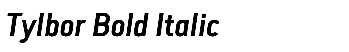 Tylbor Bold Italic